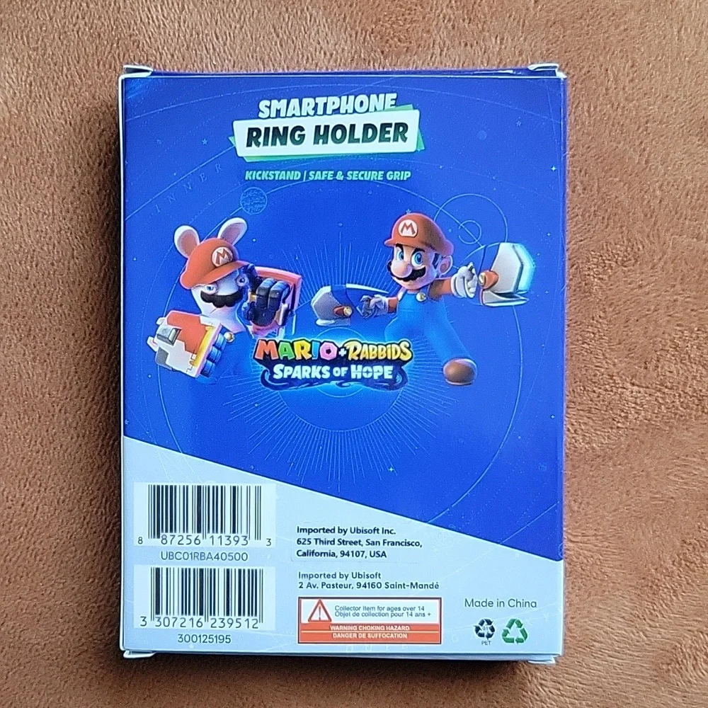 New In Box Mario + Rabbids Phone Ring Holder / Kickstand - Nintendo - Picture 3 of 4